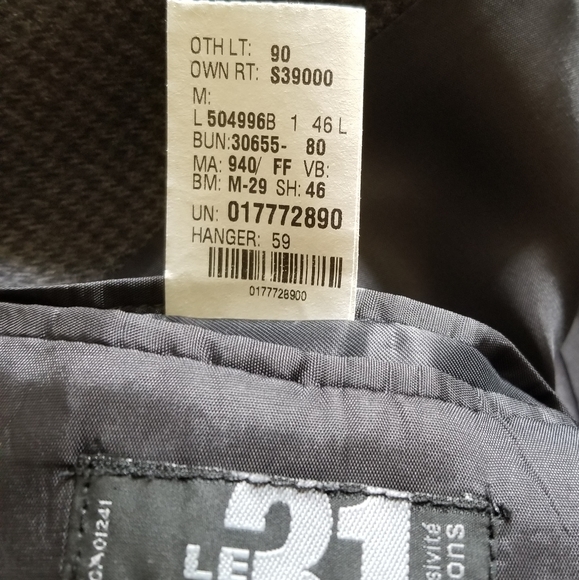 LAUREN/SIMON'S Tweed Men's Overcoat (Size L) - Picture 8 of 9